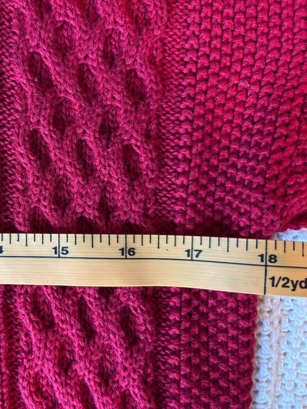 Gap Deep Red Mix-Texture Turtleneck Sweater — Size M - Picture 8 of 10